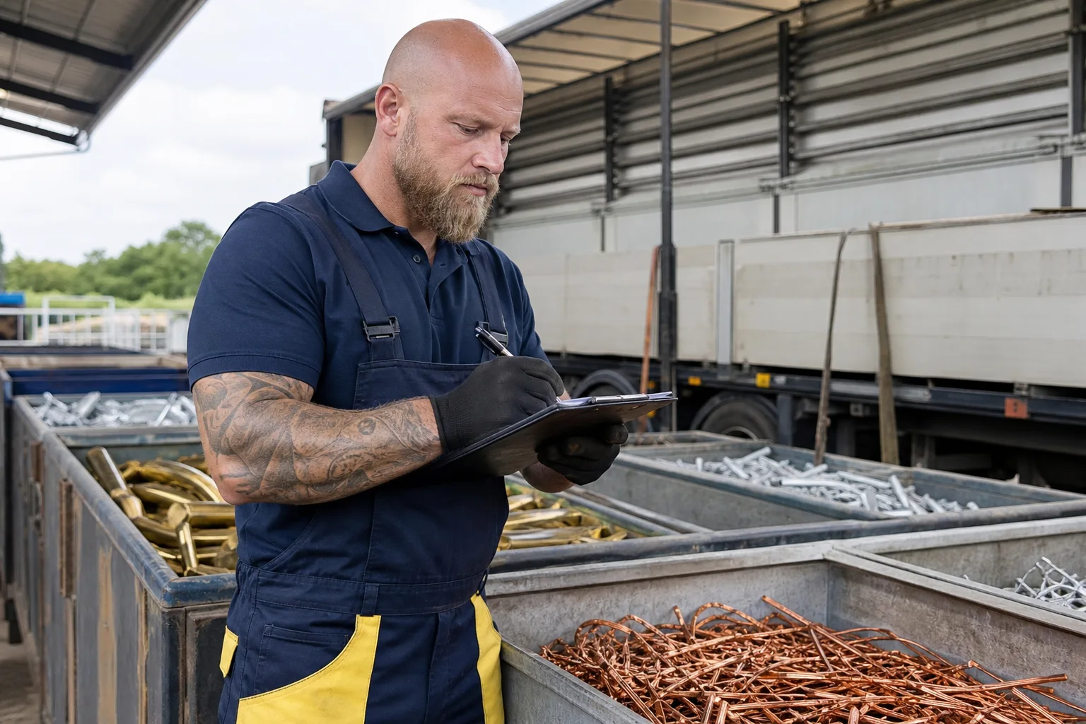 Sortiertes Altmetall für das Recycling in Bad Salzuflen