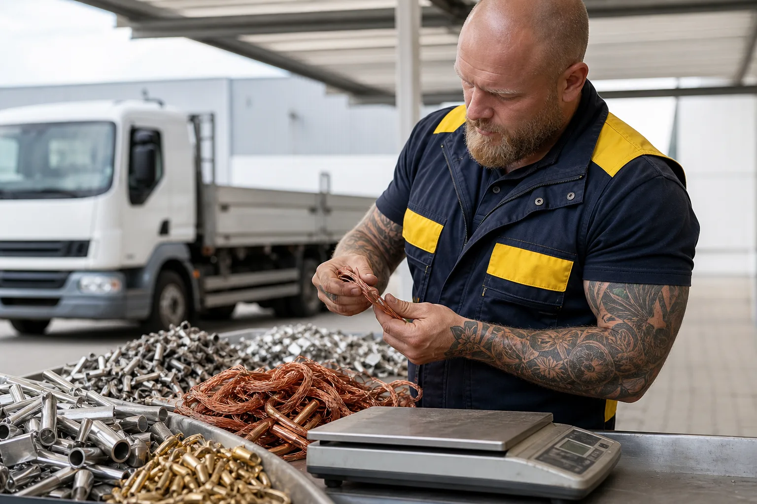 Sortiertes Altmetall für das Recycling in Wilnsdorf