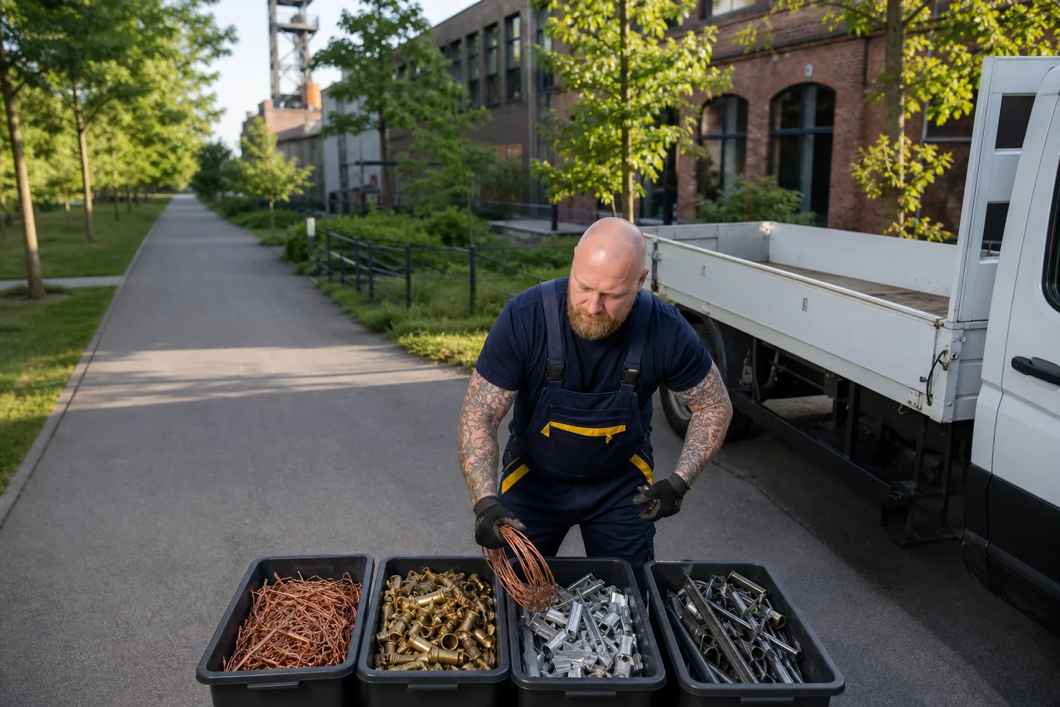 Sortiertes Altmetall für das Recycling in Castrop-Rauxel